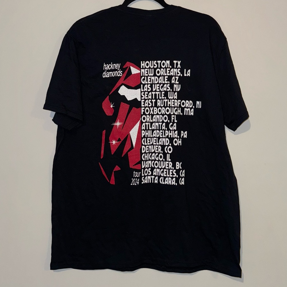 Rolling Stones Hackney Diamond Cracked Glass Dateback Tee - Picture 2 of 2